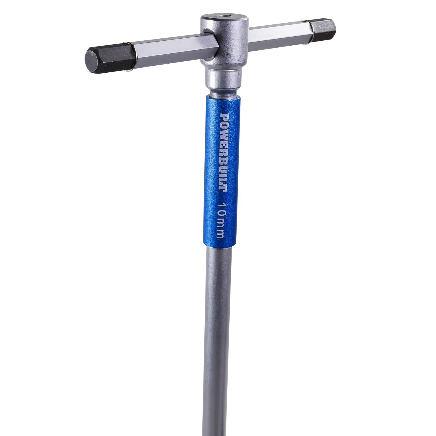 Powerbuilt 8 Pc Metric THandle Hex Allen Key Wrench Set w/Storage Rack